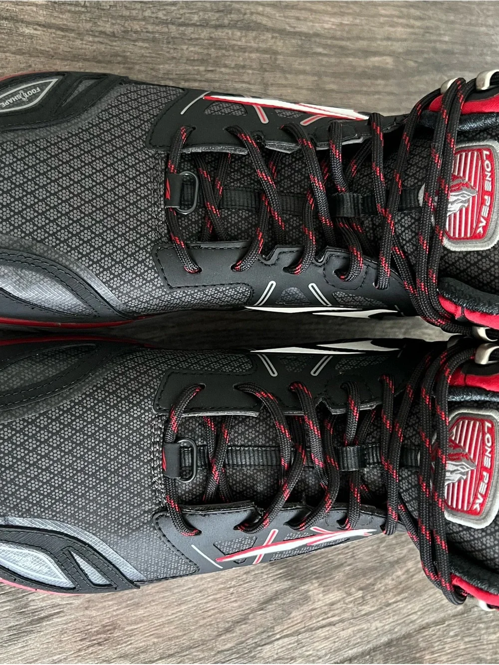 Altra Lone Peak Mid Men’s Black and Red Trail Hiking Boots